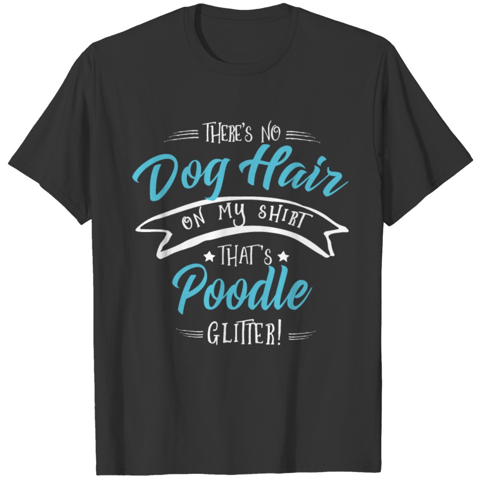 Dog Poodle Glitter T-shirt