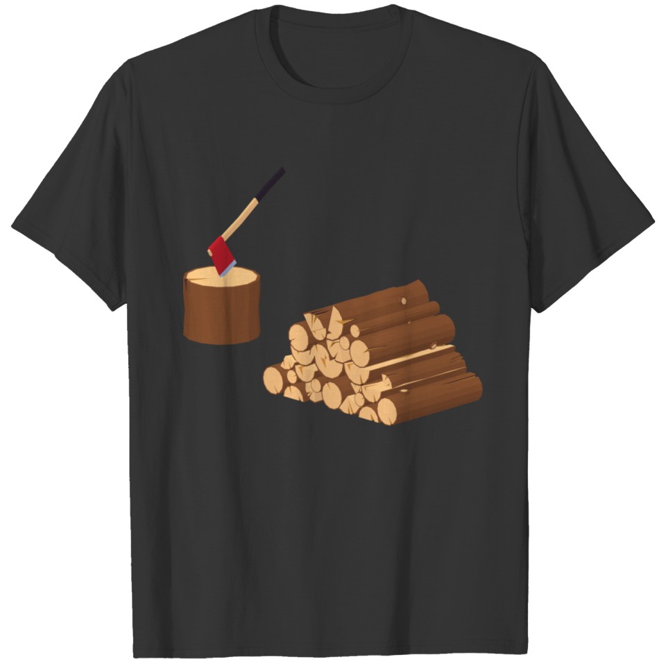 wood cutting T-shirt