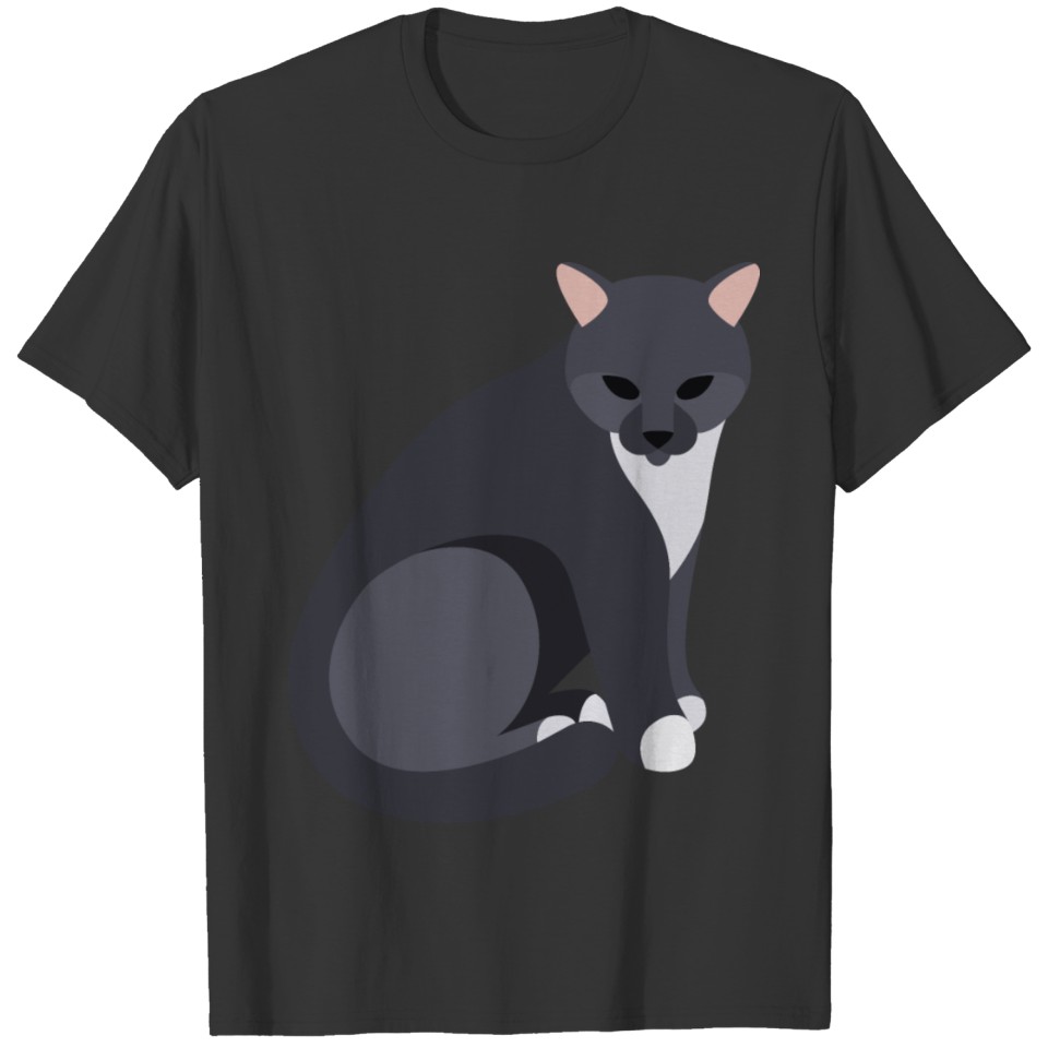 grey cat T-shirt