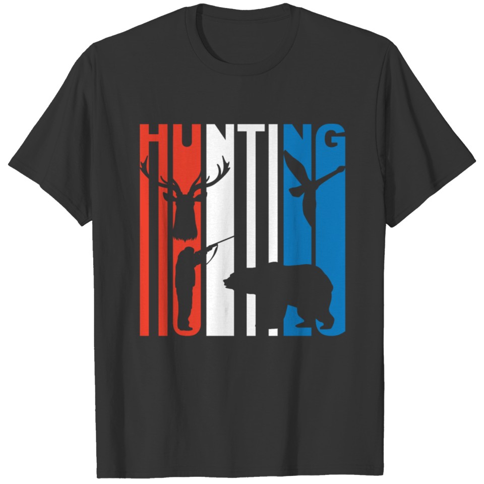 Red White And Blue Hunting T-shirt