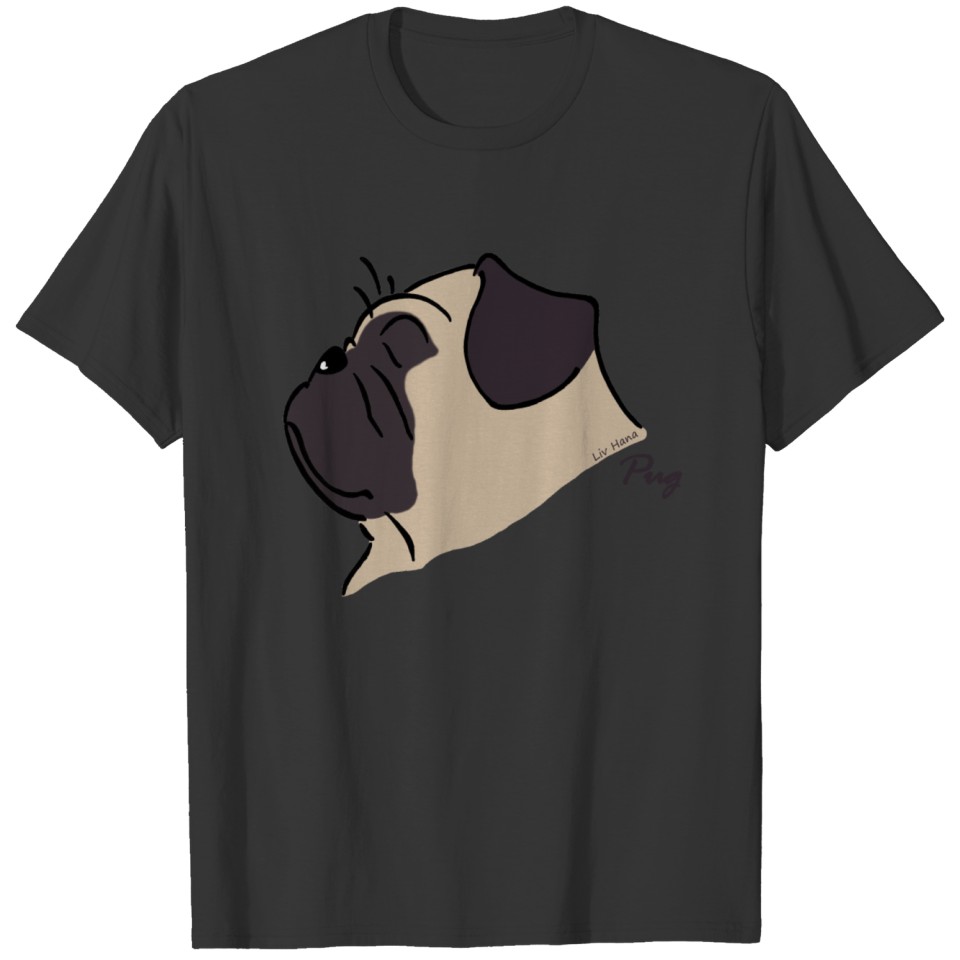 Pug Silhouette T-shirt