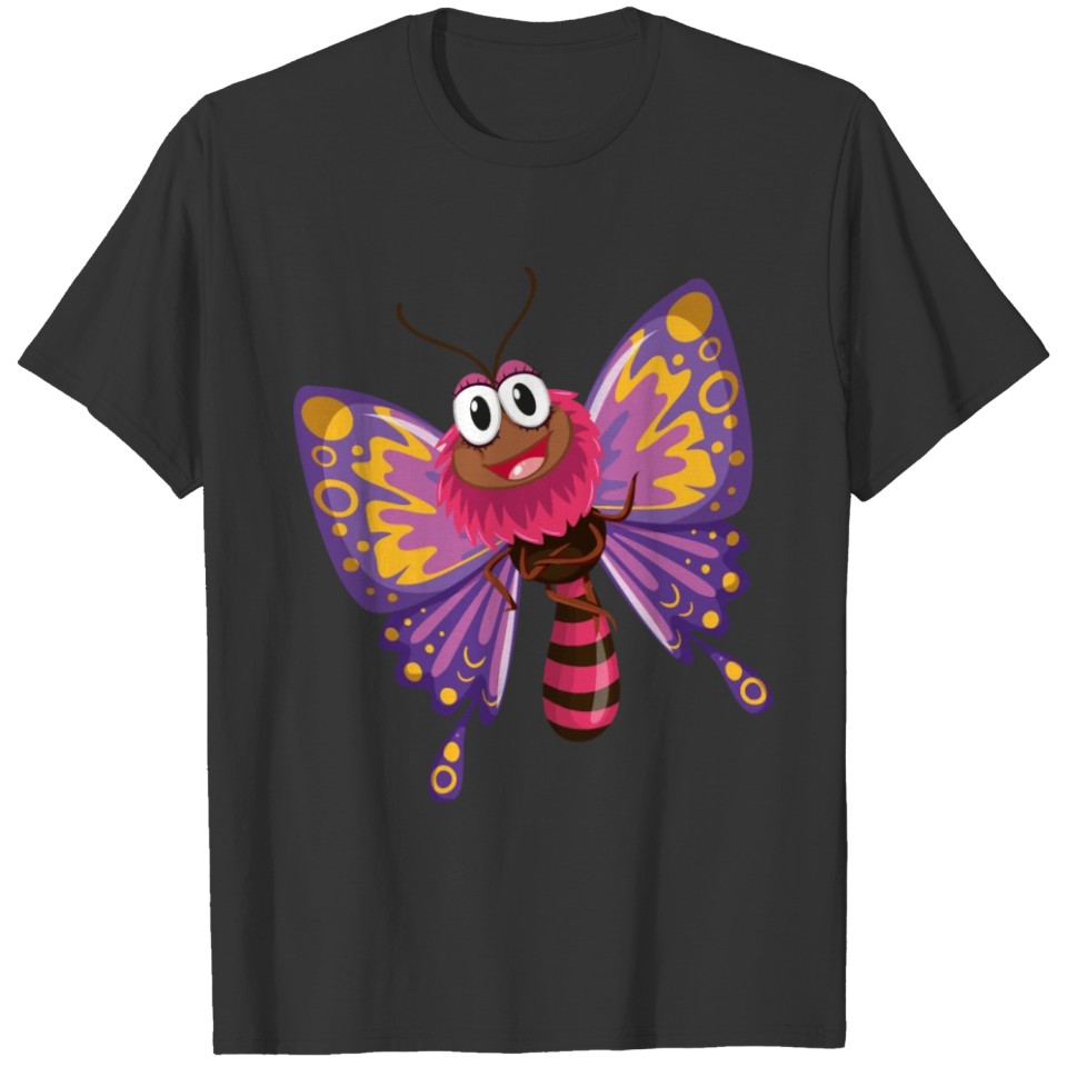 butterfly insect fly wildlife vector cartoon art T-shirt