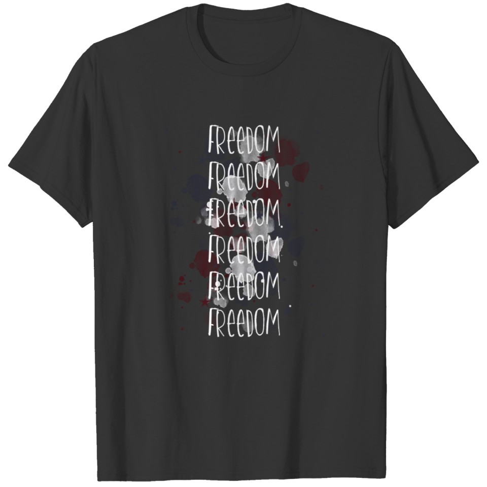 Freedom Stars Splatter T-shirt