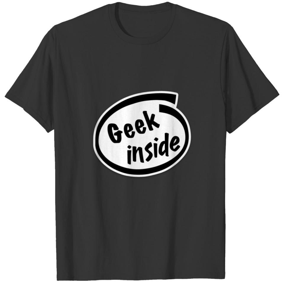 geek inside T-shirt