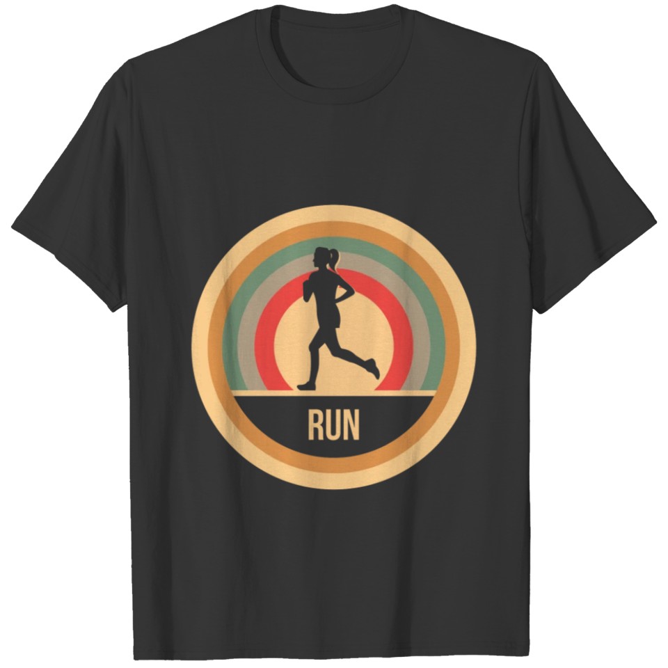 Run - Running Retro - gift T-shirt