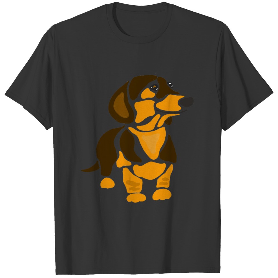 Cool Funny Funky Dachshund Dog Art T Shirts