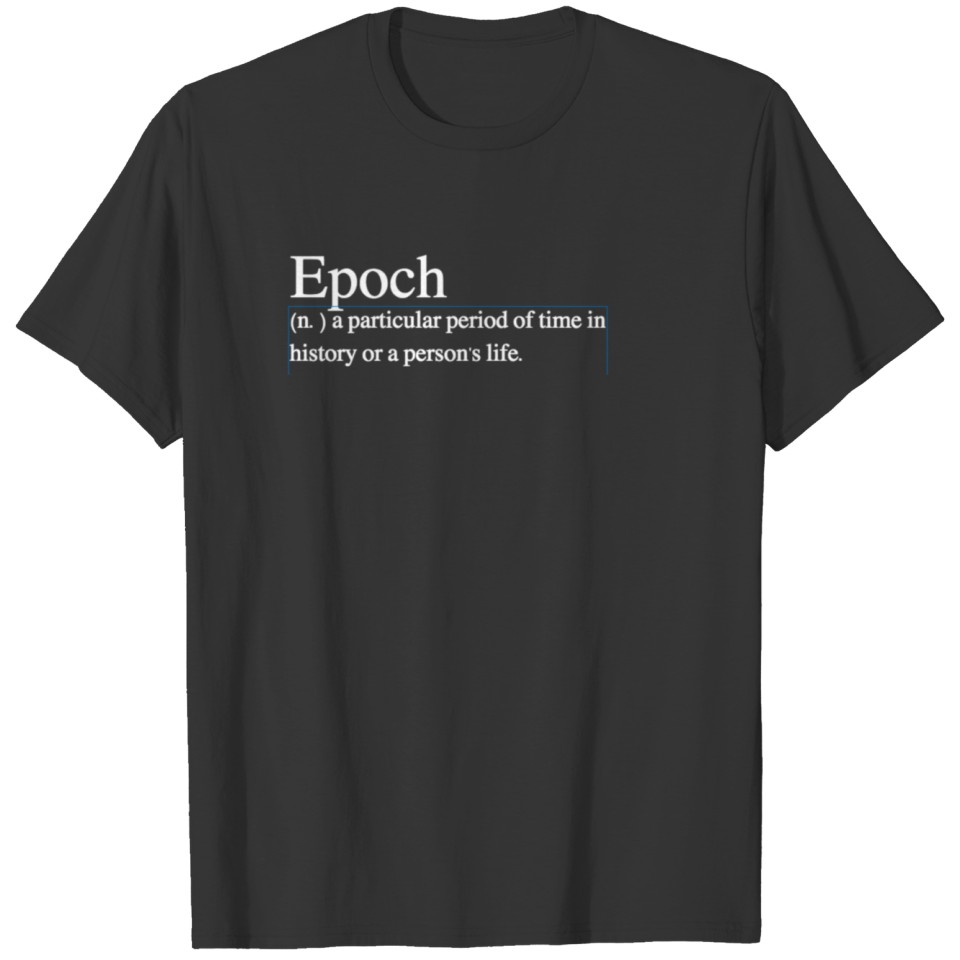 "Epoch" white T-shirt