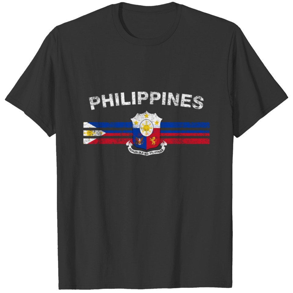 Filipino Flag Shirt - Filipino Emblem & Philippine T-shirt