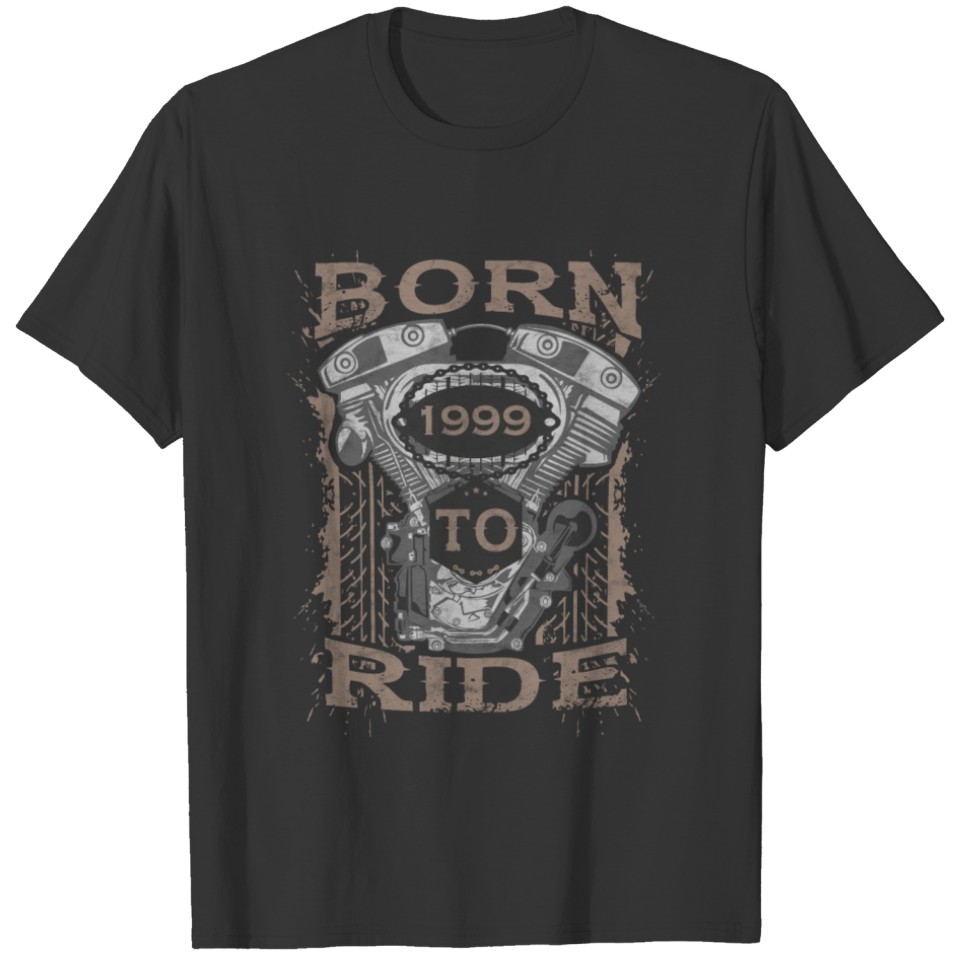 Born to Ride motorcycle 1999 T-shirt