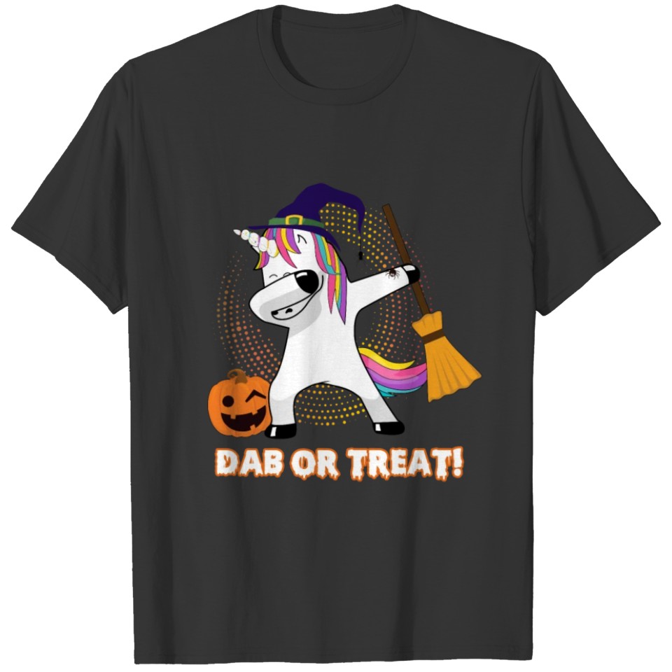 Dabbing Unicorn Halloween shirt - trick or treat T-shirt