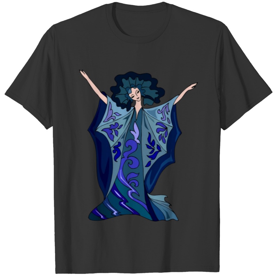 Woman Dancing Illustration T-shirt