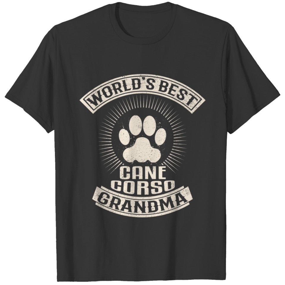 World's Best Cane Corso Grandma T Shirts