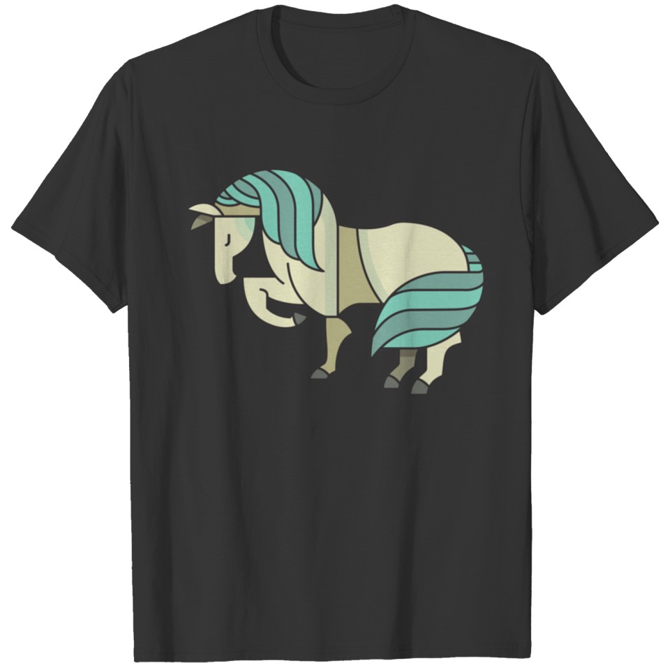 green-tailed horse T Shirts