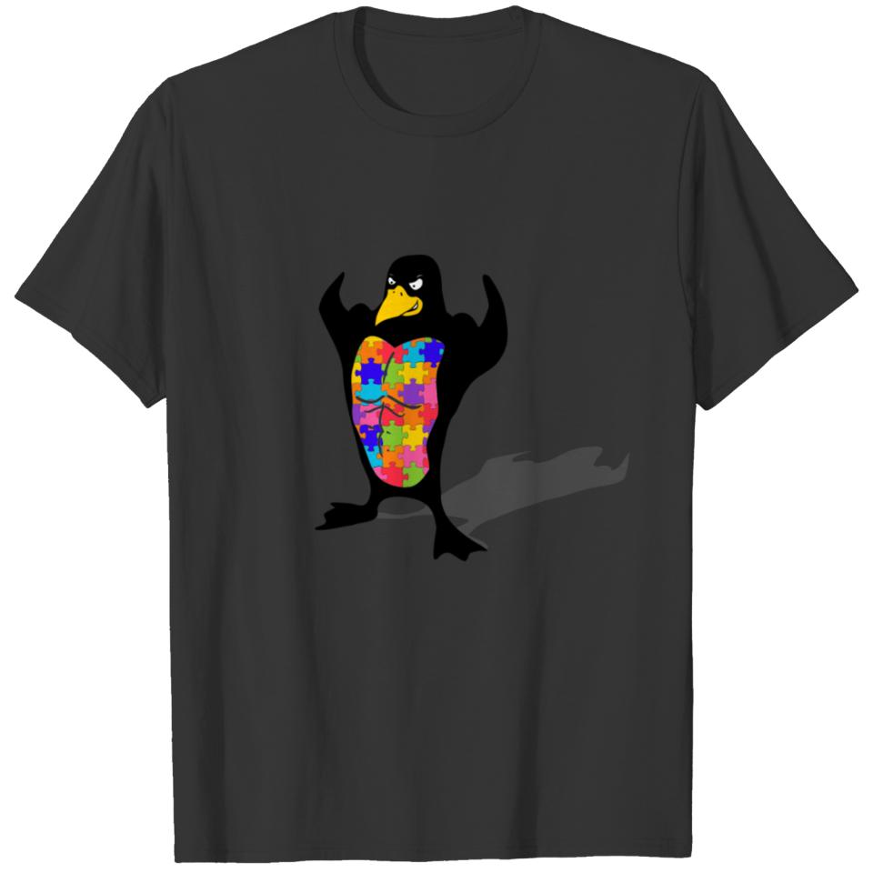 penguin autism shirt T-shirt
