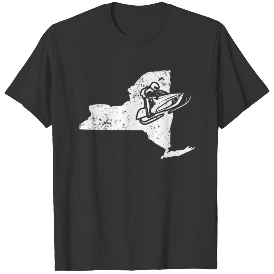 New York Snowmobile Suit Undershirt Snowmachine Shirt T-shirt