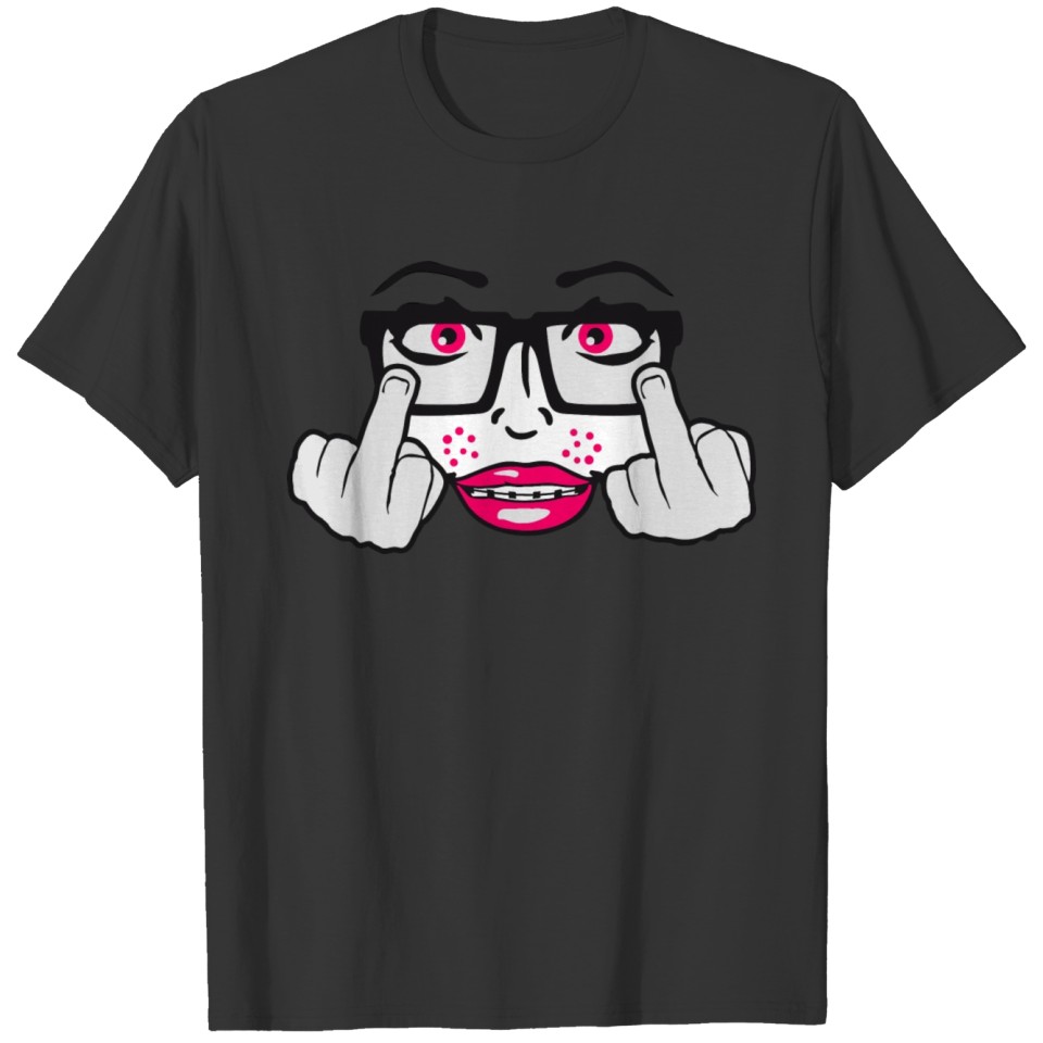 nerd geek girl frau T-shirt