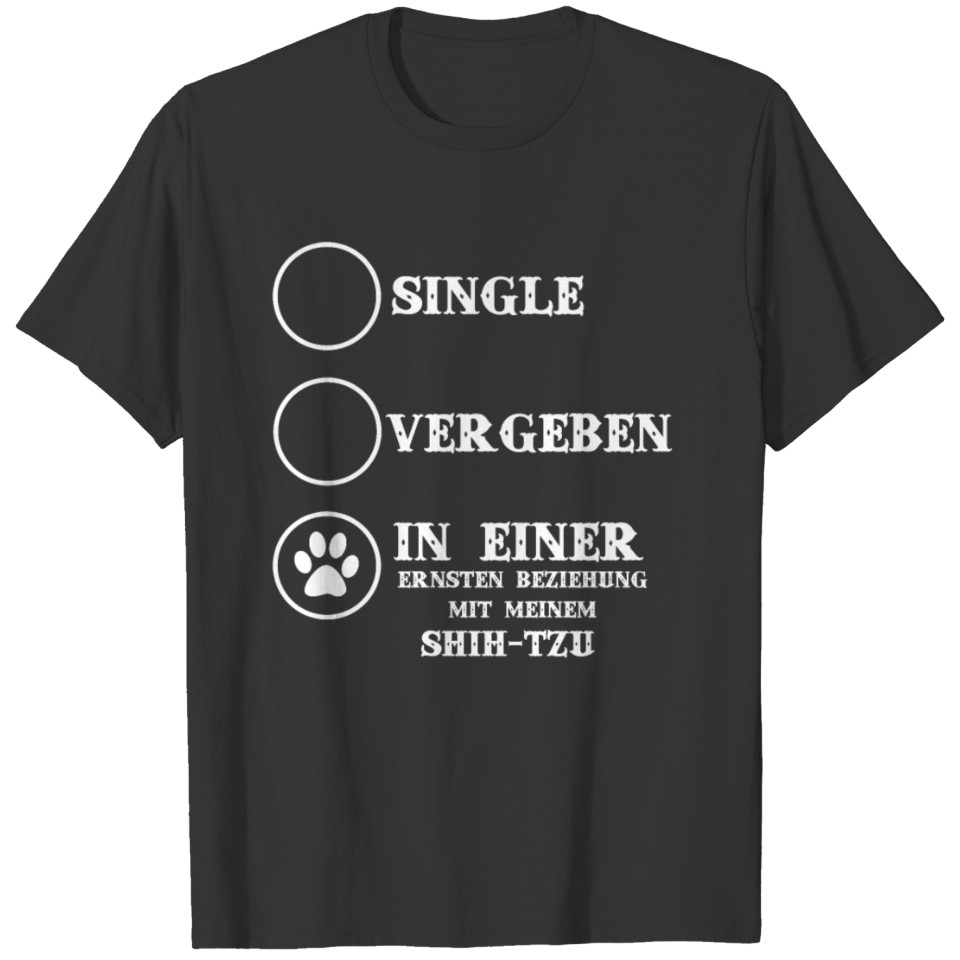 dog hund geschenk beziehung love SHIH TZU T-shirt