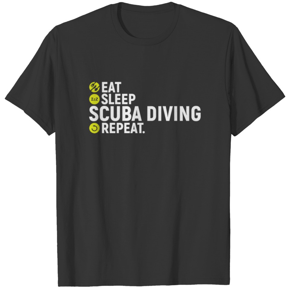 Eat, sleep, scuba diving, repeat - gift T-shirt