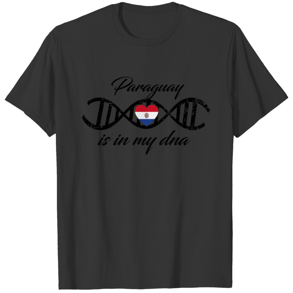 love my dns dna land country Paraguay T-shirt
