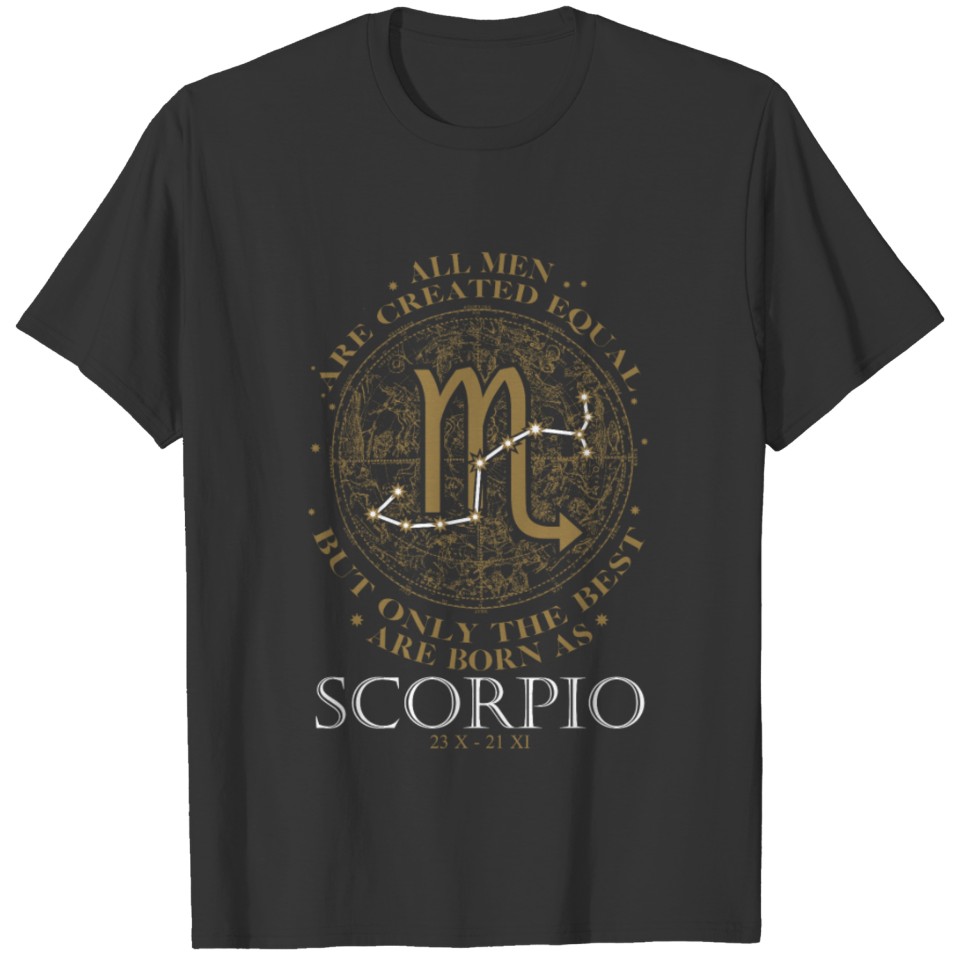 Scorpio - Only the best are born as Scorpio T Shirts