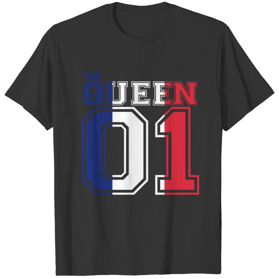 partner land queen 01 princess Frankreich T-shirt