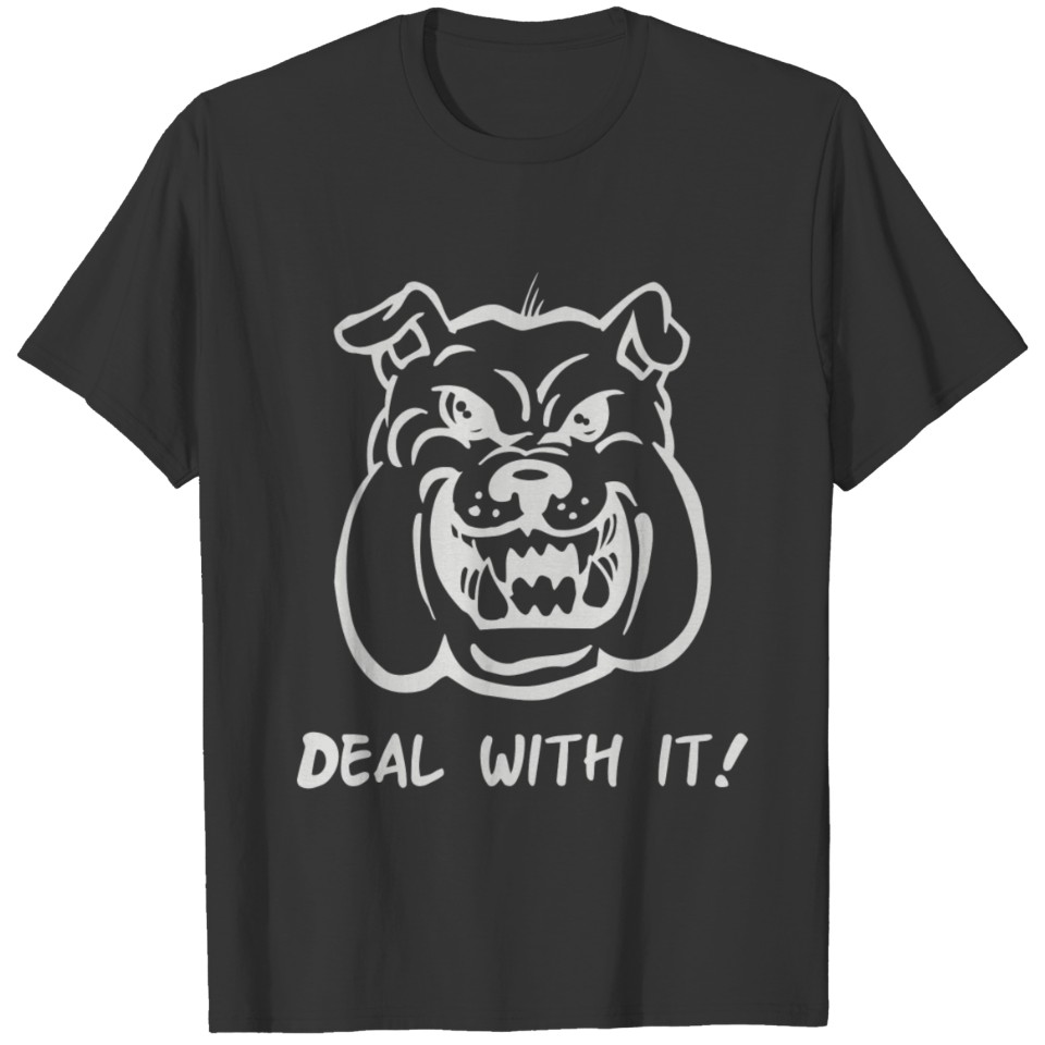 Deal With It Angry Pitbul T-shirt