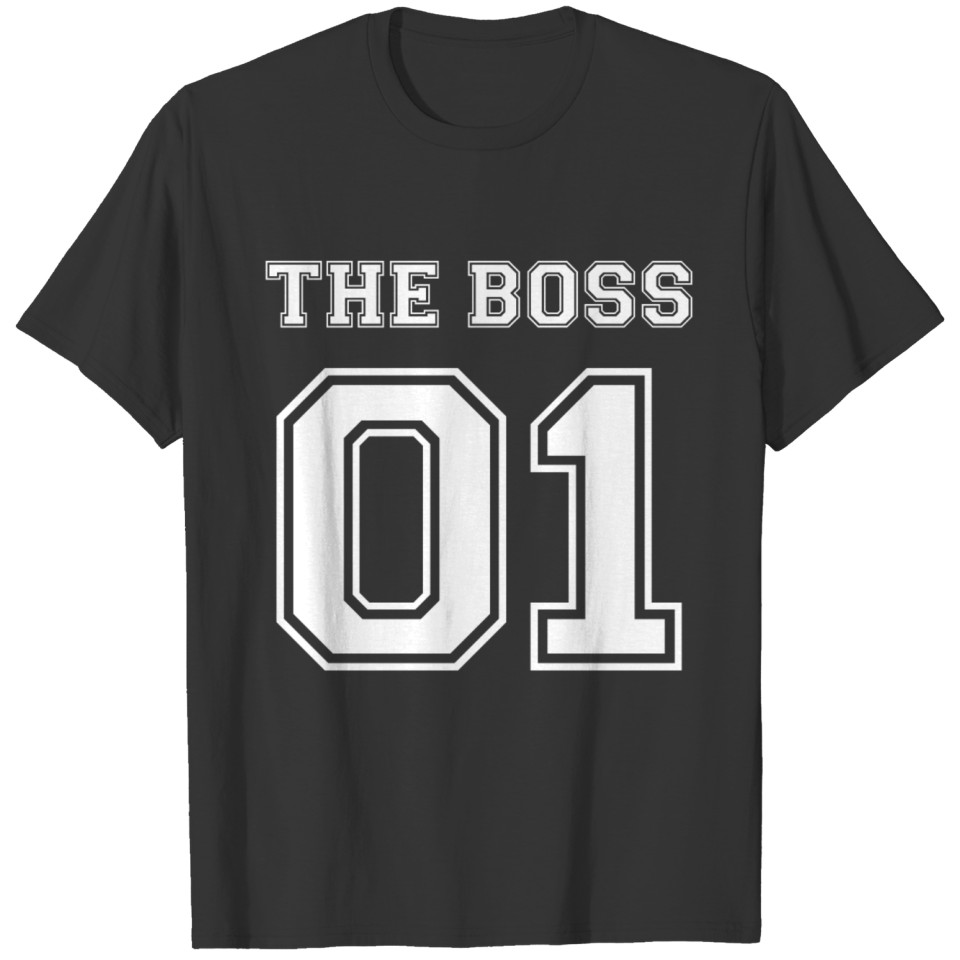 The Boss Couple Partner Shirt Love Gift Christmas T-shirt