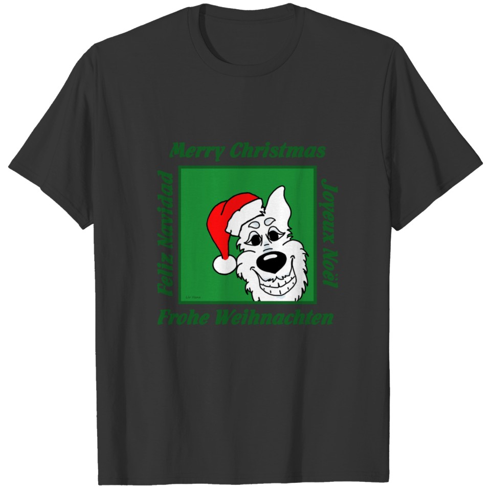 White Shepherd Christmas T-shirt