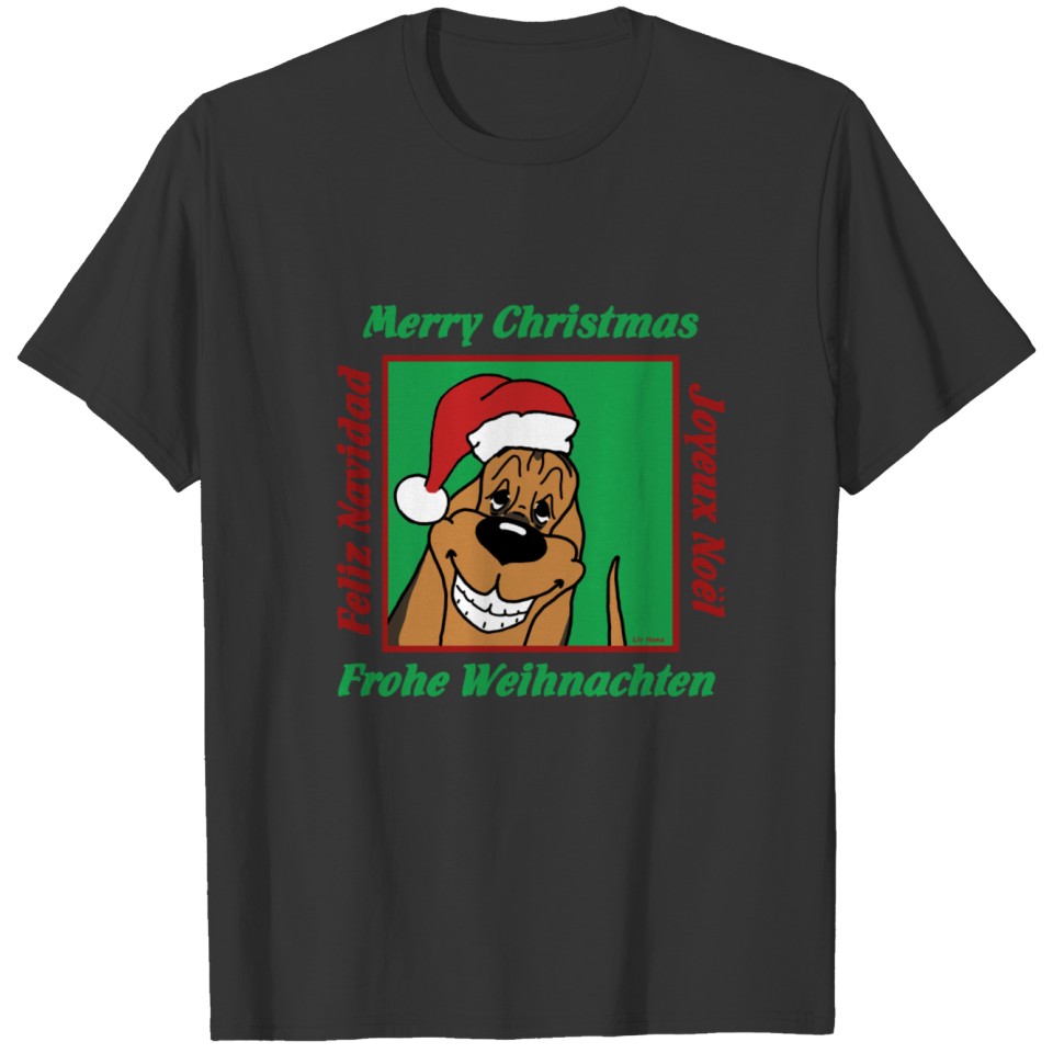 Bloodhound Christmas T-shirt