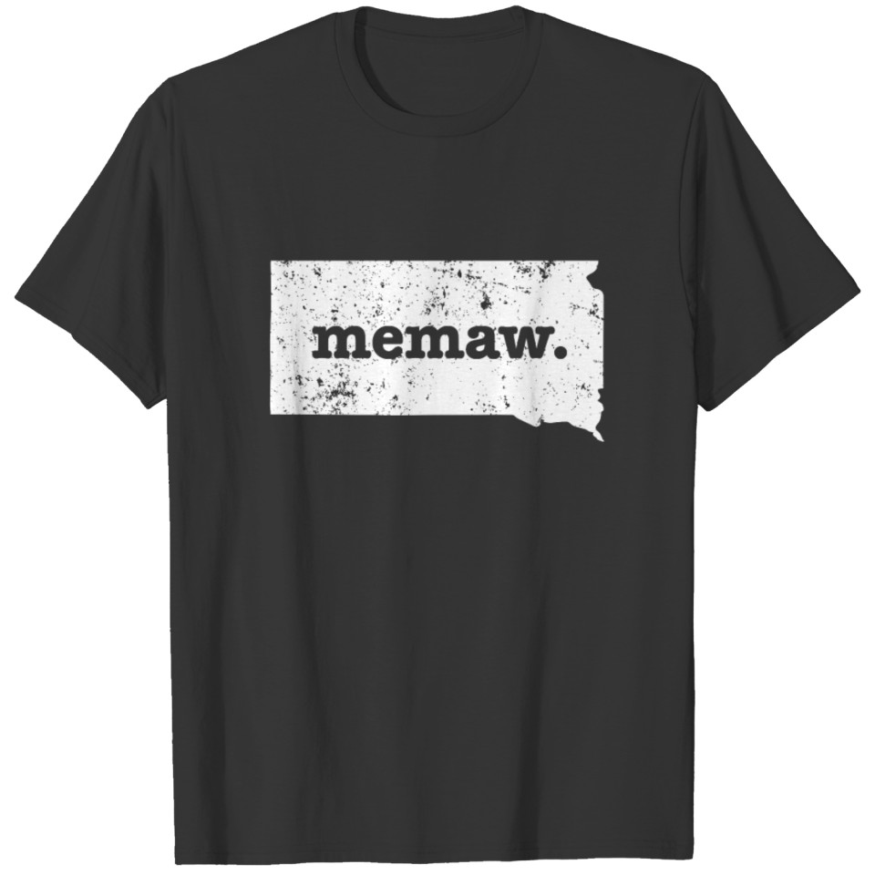 Best Memaw South Dakota Grandma T-shirt
