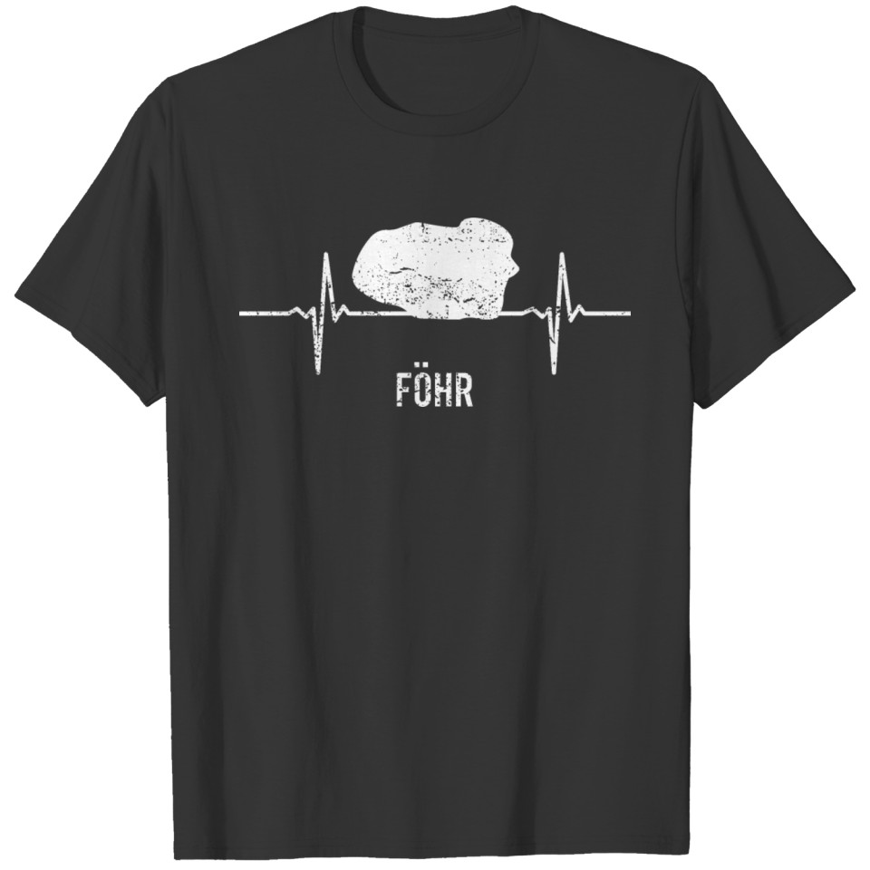gift, heartbeat, island, Föhr T-shirt