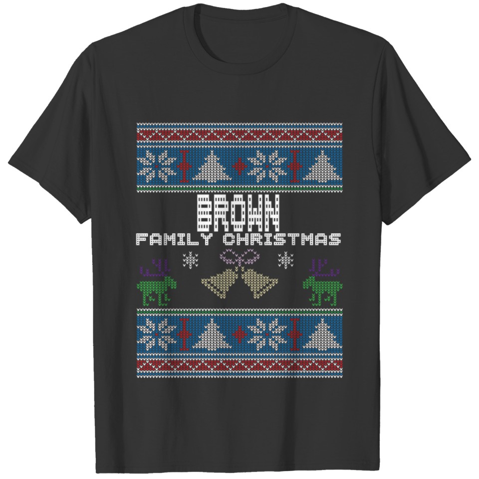 Ugly Brown Christmas Family Vacation T Shirts