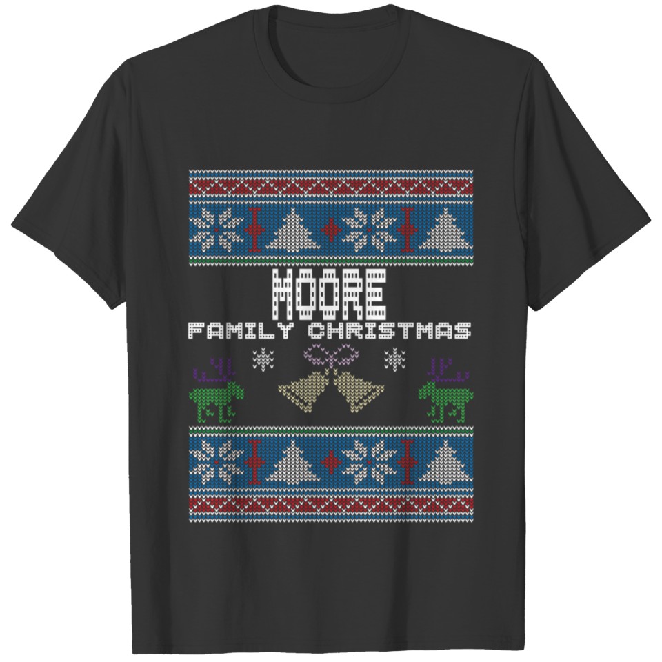 Ugly Moore Christmas Family Vacation T Shirts