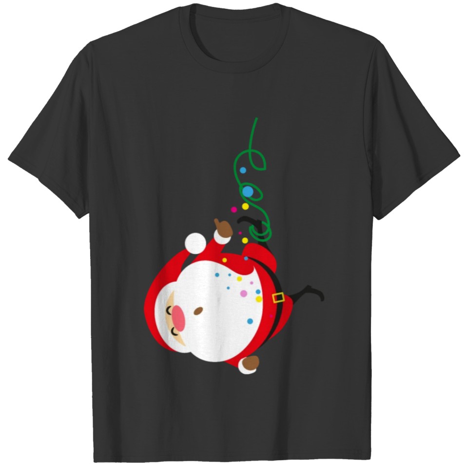Funny Santa Claus New Year Christmas vector image T-shirt