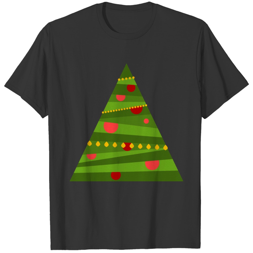 Funny Christmas tree spruce New Year vector image T-shirt