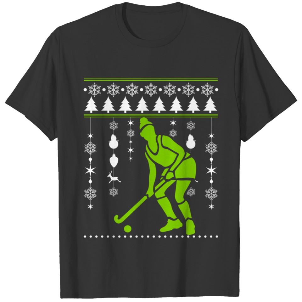 Merry Christmas Ice Hockey T Shirt T-shirt