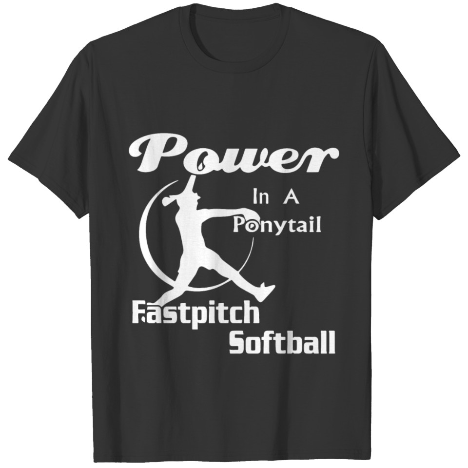 Power in a fastpitch softball T-shirt
