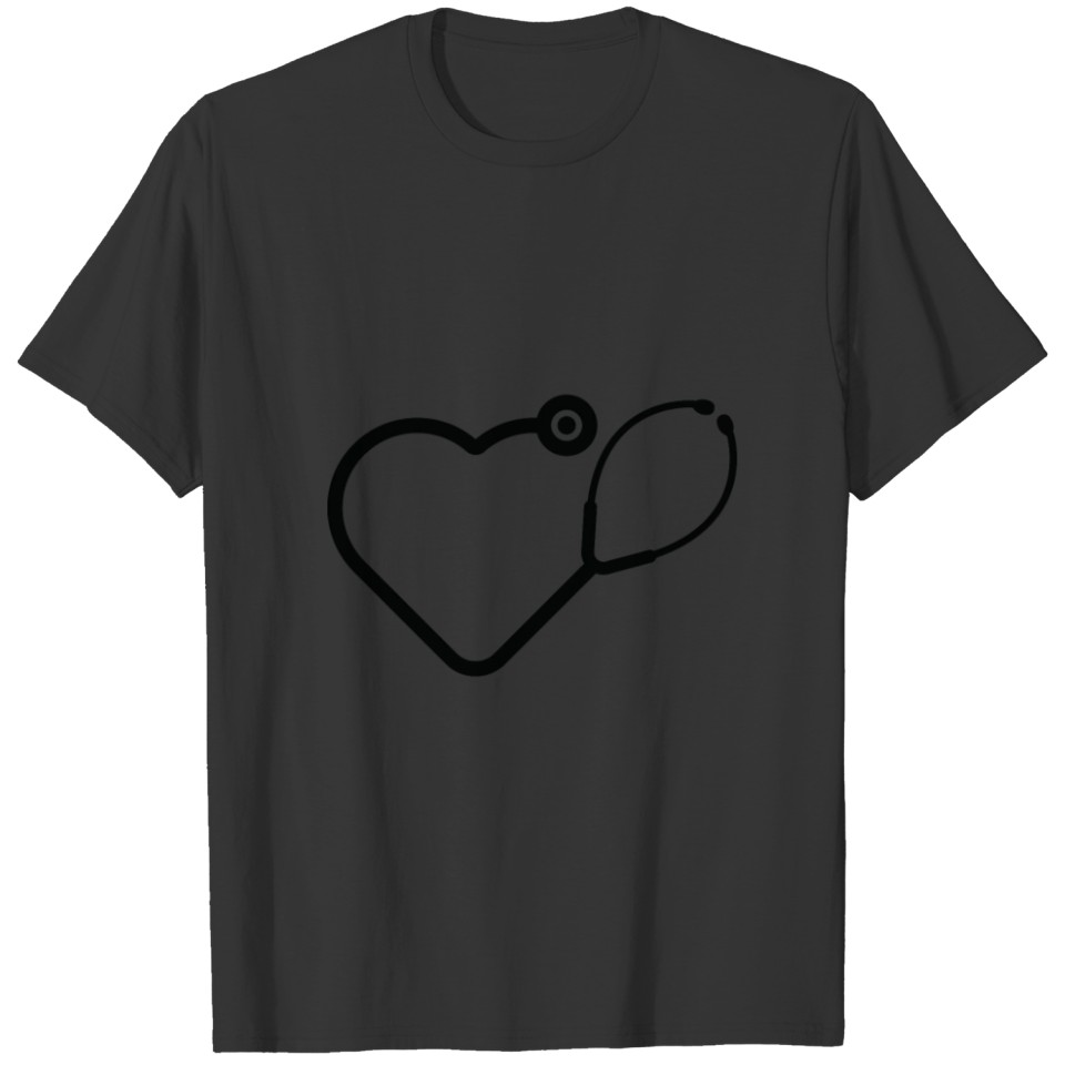 Doctor present Nurses T Shirts Love Heartbeat Gift