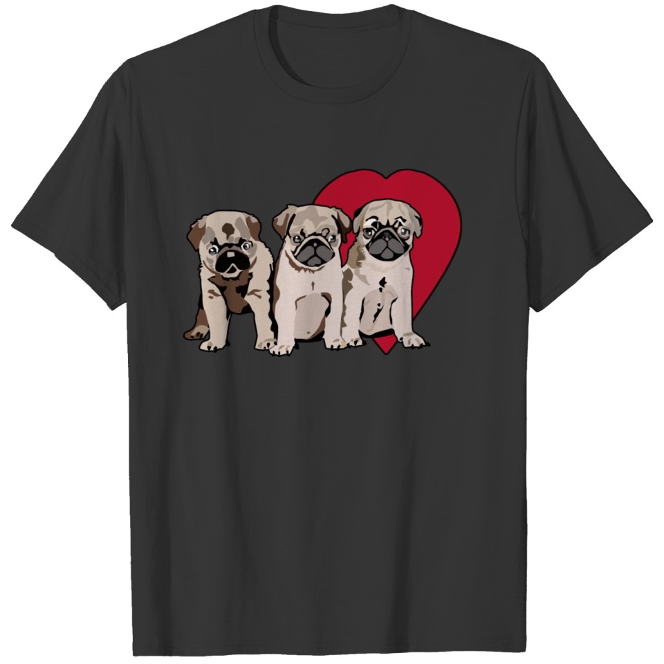 Love A Pug Puppy T-shirt