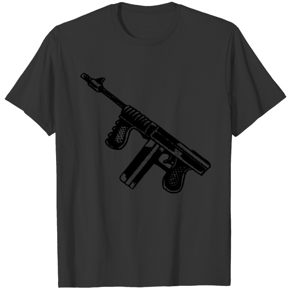 verbrecher gangster criminal gun pistole waffe bul T-shirt