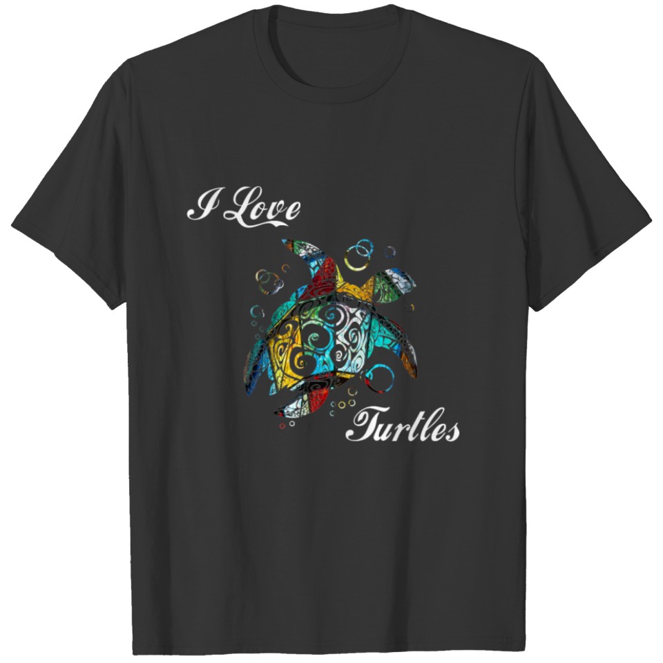 Turtle Art Gift Love Turtels T-shirt