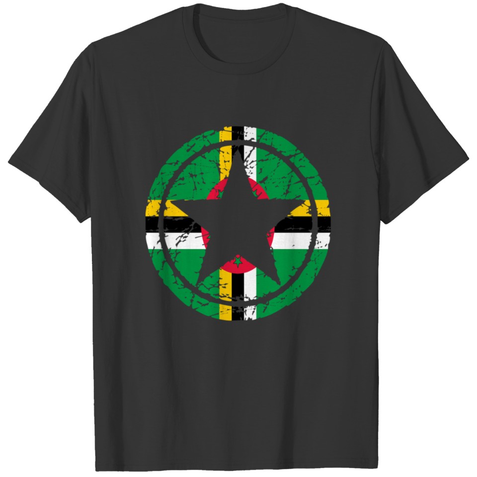 wurzeln liebe stern herz heimat Dominica png T-shirt