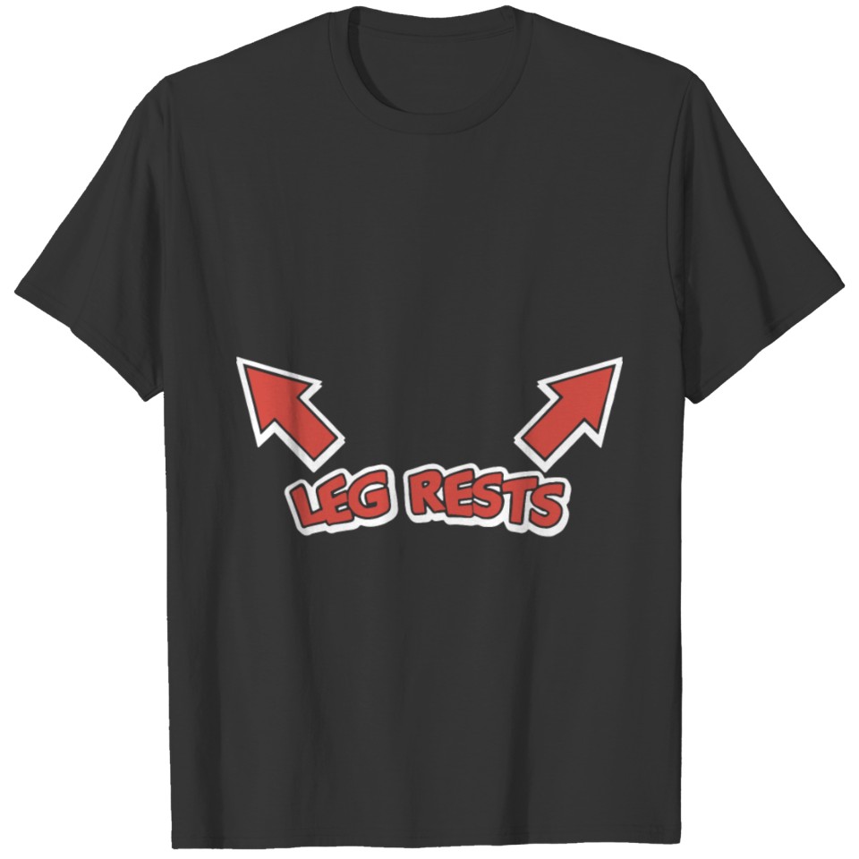 Leg Rests Arrows Up Sexual Rude Offensive Flirty T Shirts