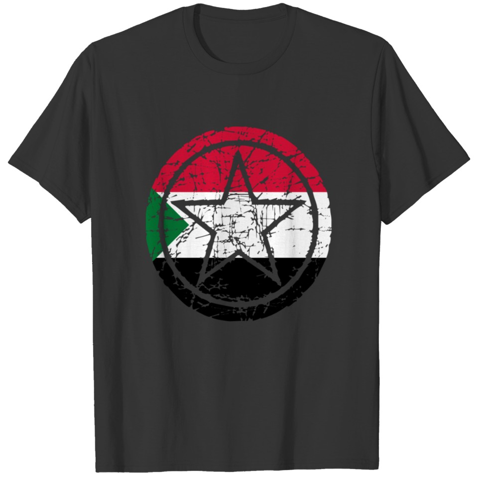 wurzeln stern heart love heimat Sudan png T-shirt