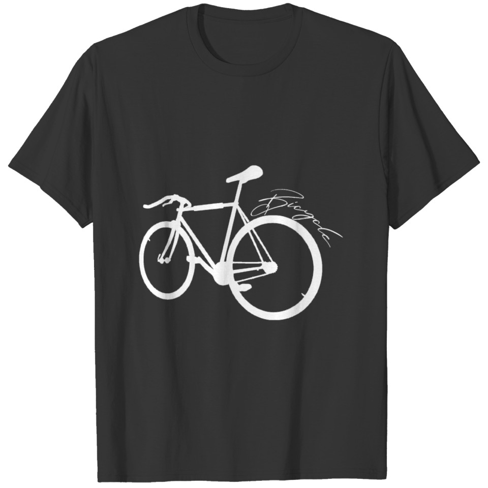 bicycle bike biking sports T-shirt