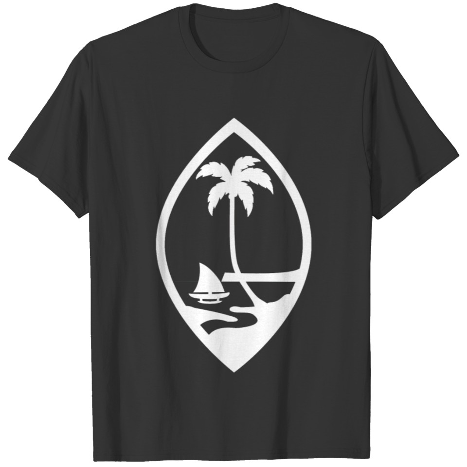 Seal of the island in white. T Shirts