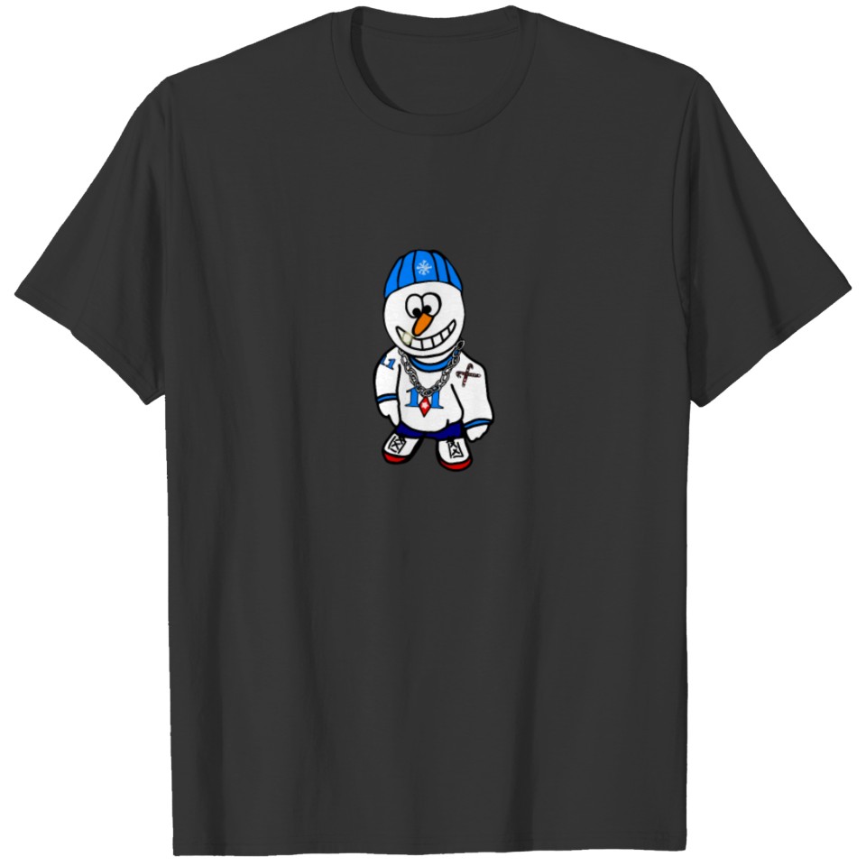 Hip Hop Rapper Snowman T Shirts