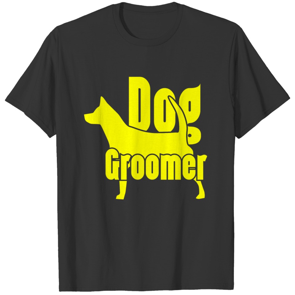GIFT - DOG GROOMER YELLOW T Shirts