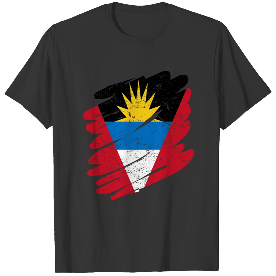 Pinsel Land Heimat Antigua Barbuda T-shirt
