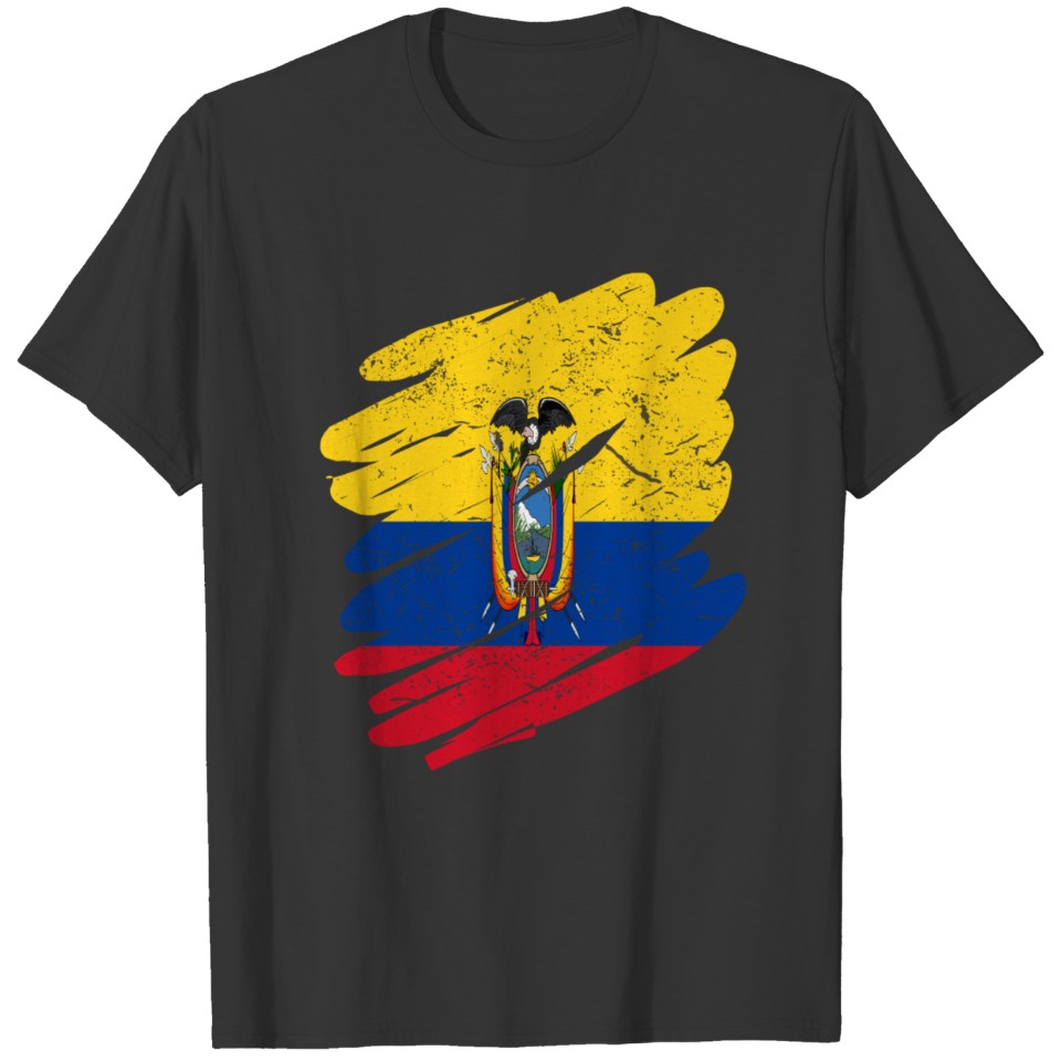 Pinsel Land Heimat Ecuador T-shirt